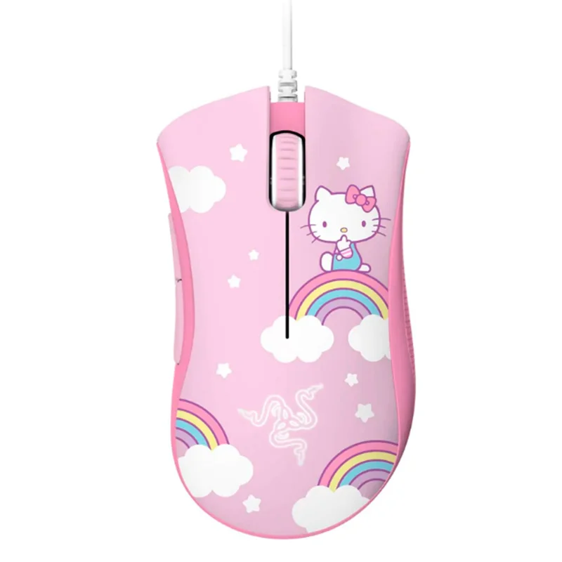 Комплект мышь Razer DeathAdder Essential и коврик Goliathus M Hello Kitty and Friends Ed. 2