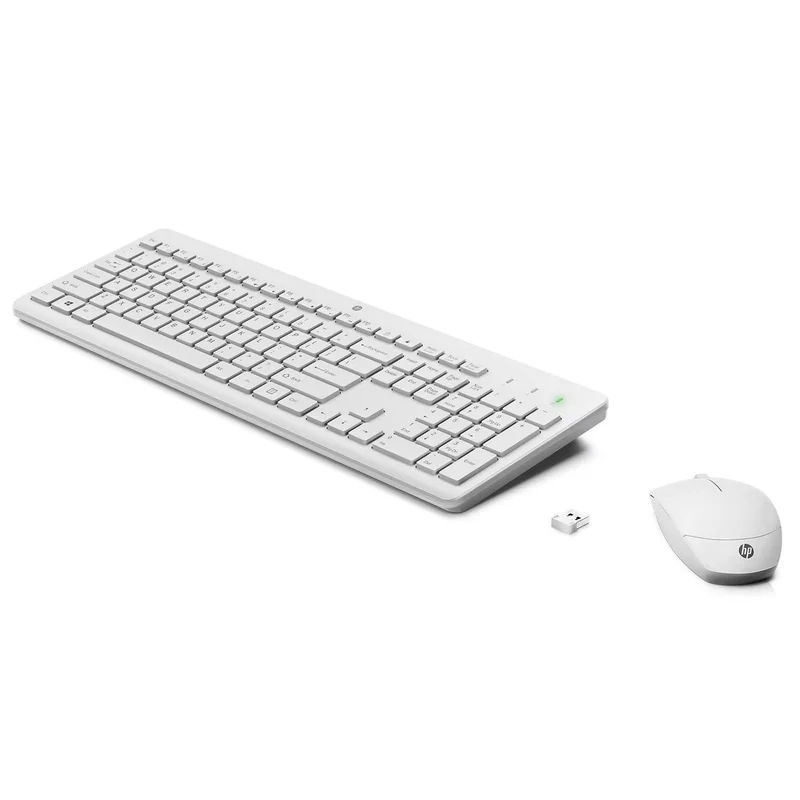 Клавиатура + Мышка беспроводные USB HP 230, White 2