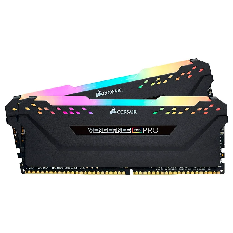 CORSAIR DDR4, 3200MHz 16GB 2x8GB DIMM, 16-18-18-36, XMP 2.0, VENGEANCE RGB PRO Heatspreader, RGB LED, 1.35V 3