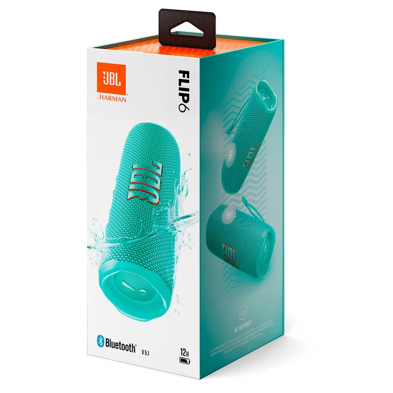 Колонка Bluetooth JBL Flip 6, Teal (JBLFLIP6TEAL) 7
