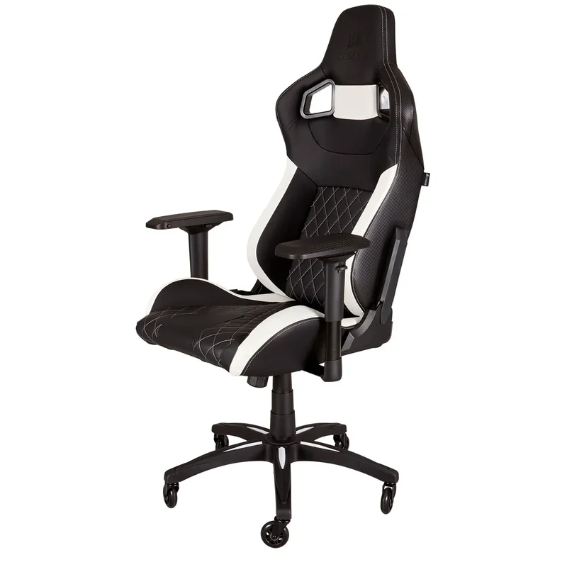 Игровое компьютерное кресло Corsair T1 Race, Black/White (CF-9010060-WW) 3