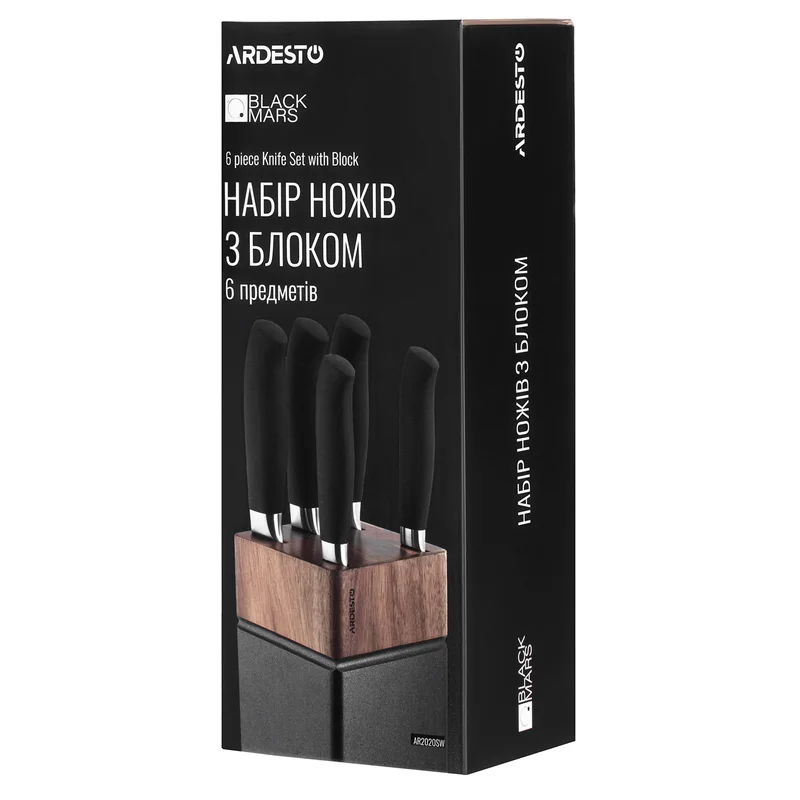 Набор ножей 6пр. Black Mars Ardesto AR2020SW 9
