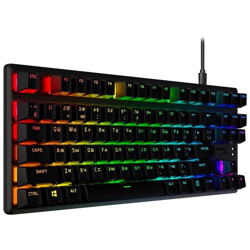 Игровая клавиатура HyperX Alloy Origins Core PBT TKL, HX Aqua (639N9AA#ABA) 2