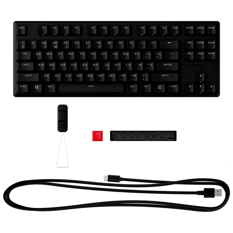 Игровая клавиатура HyperX Alloy Origins Core PBT TKL, HX Aqua (639N9AA#ABA) 7