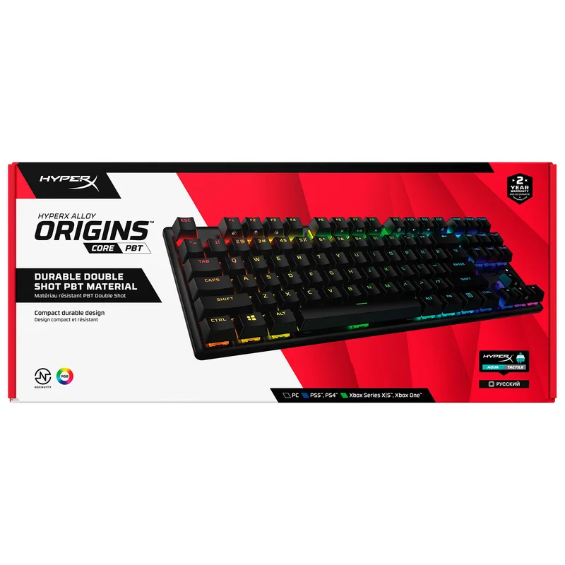 Игровая клавиатура HyperX Alloy Origins Core PBT TKL, HX Aqua (639N9AA#ABA) 8