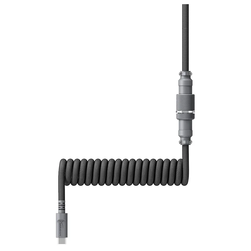 Кабель для клавиатуры HyperX USB-C Coiled Cable, Grey (6J678AA) 3