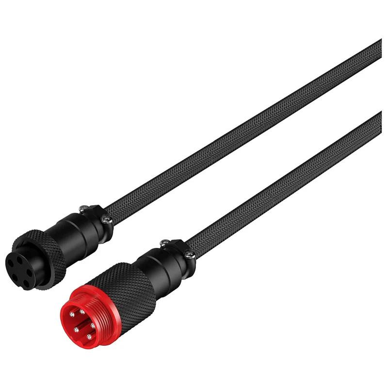 Кабель для клавиатуры HyperX USB-C Coiled Cable, Grey/Black (6J679AA) 4