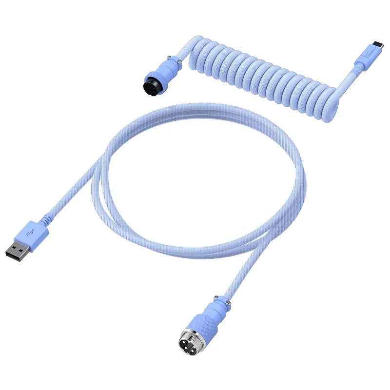Кабель для клавиатуры HyperX USB-C Coiled Cable, Light Purple (6J682AA) 2