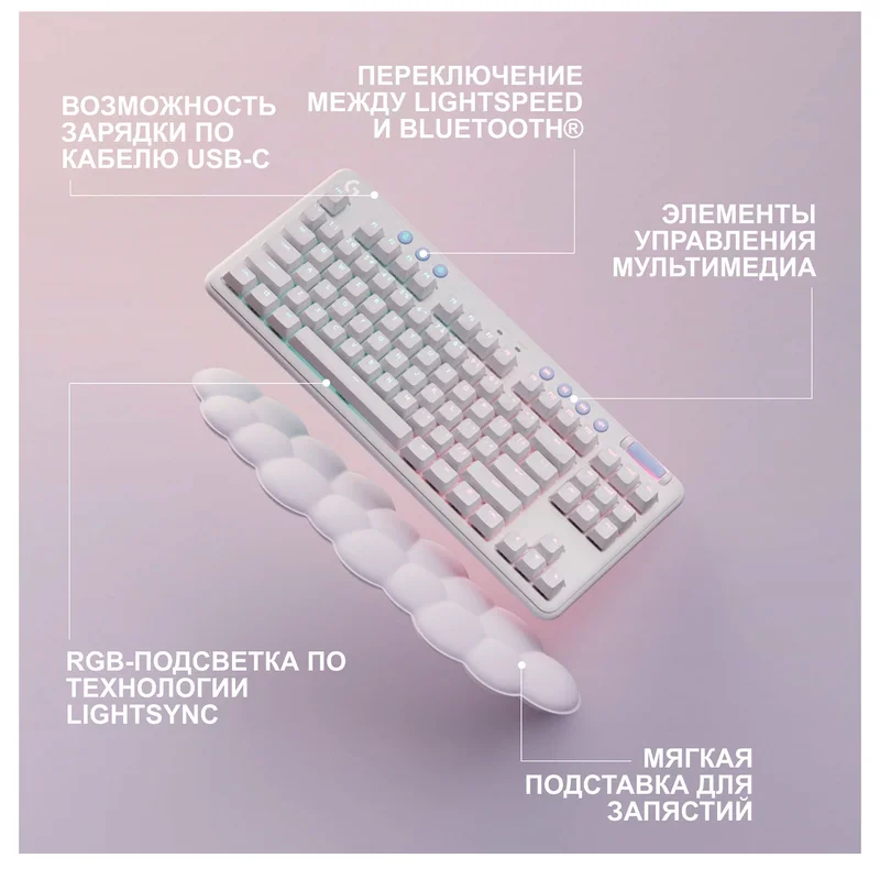 Игровая клавиатура беспроводная Logitech G715 TKL, Tactile (920-010464) 5