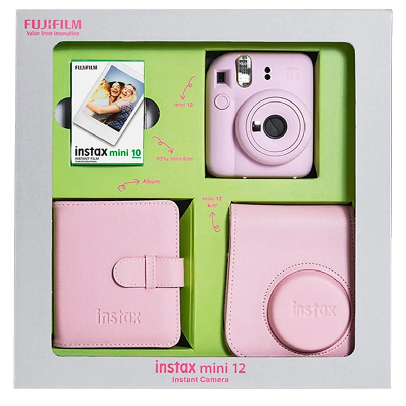 Цифр. Фотоаппарат FUJIFILM Instax Mini 12 Blossom Pink в подарочной упаковке