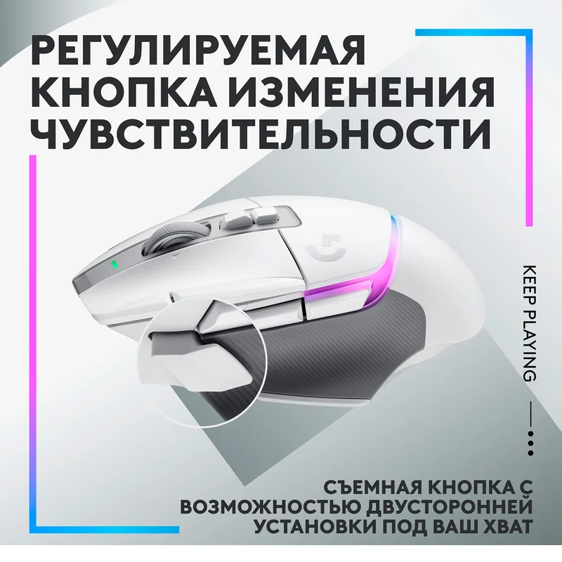 Игровая мышь беспроводная Logitech G502 X PLUS, White (910-006171) 7