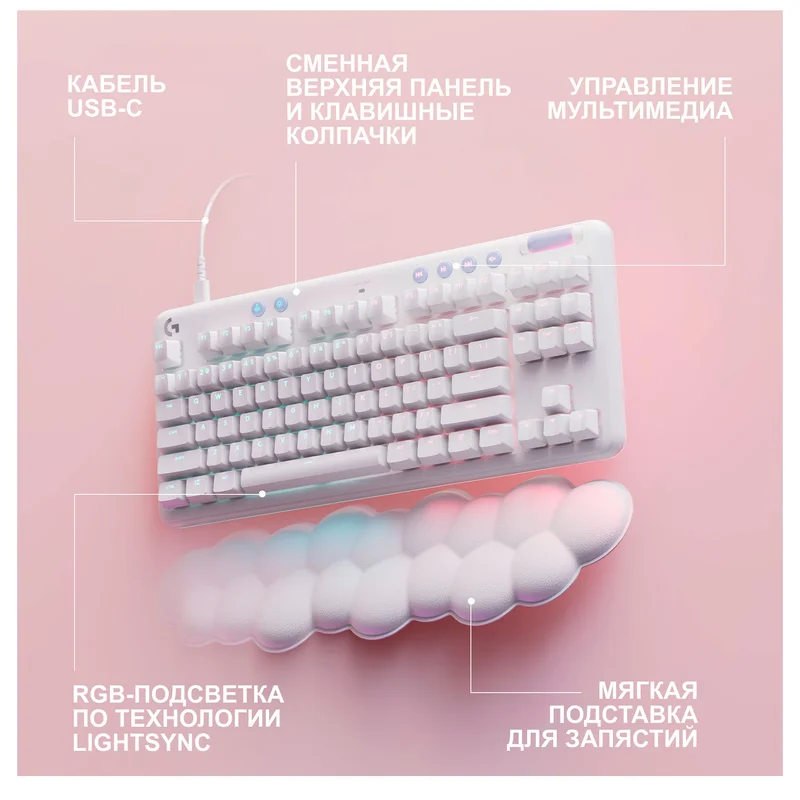 Игровая клавиатура Logitech G713 TKL, Linear (920-010677) 6