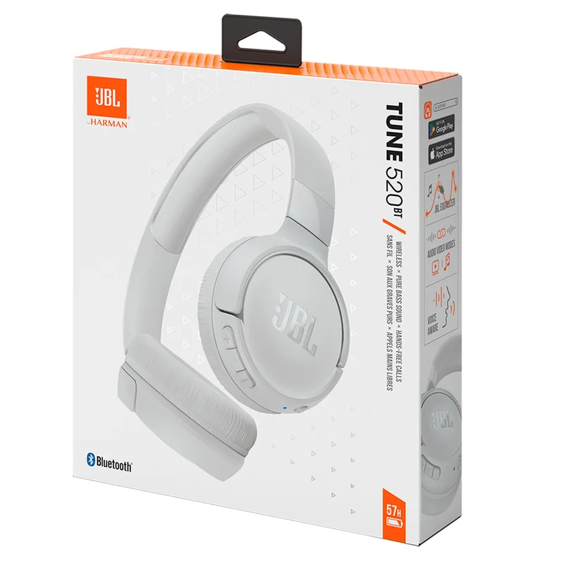 Наушники накладные JBL Bluetooth Tune 520, White 11