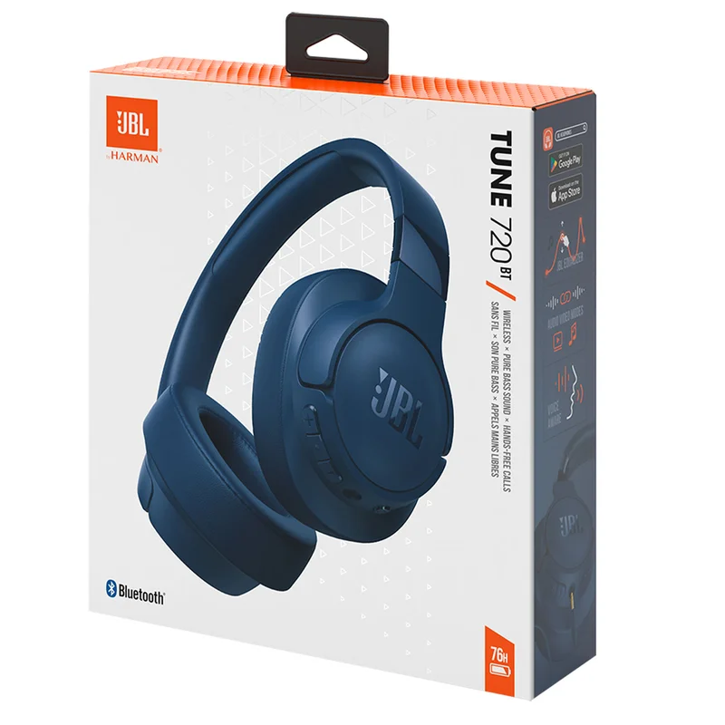 Наушники накладные JBL Bluetooth Tune 720, Blue 11