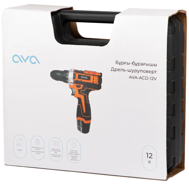 Дрель-шуруповерт AVA ACD-12V аккумуляторная (AVA-ACD-12V) 6