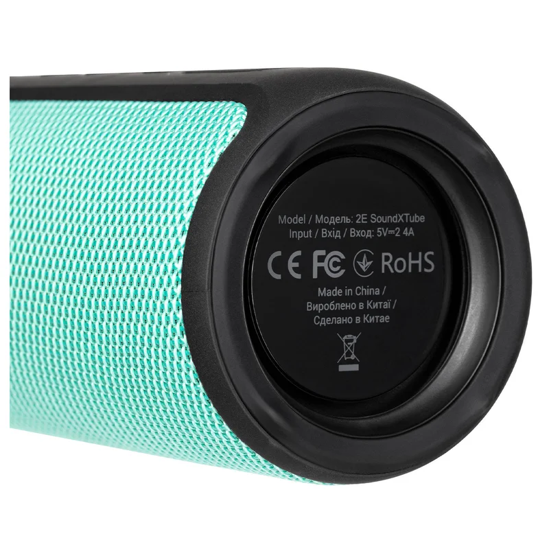 Акустическая система Bluetooth 2E SoundXTube TWS, Turquoise (2E-BSSXTWTQ) 6
