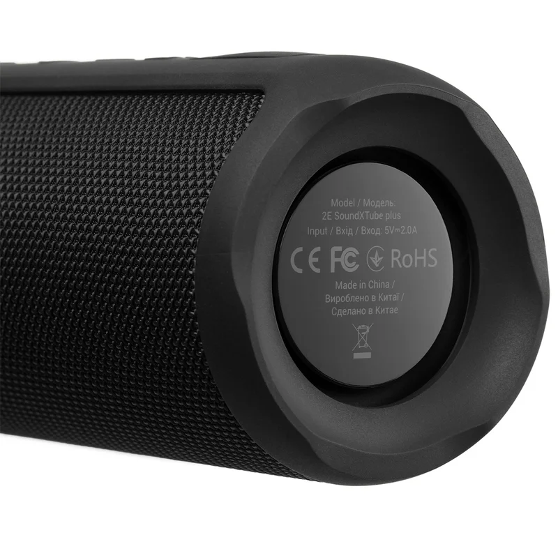 Акустическая система Bluetooth 2E SoundXTube Plus TWS, Black (2E-BSSXTPWBK) 5