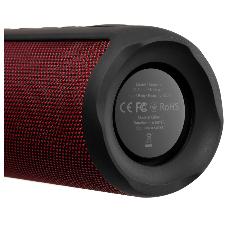 Акустическая система Bluetooth 2E SoundXTube Plus TWS, Red (2E-BSSXTPWRD) 5