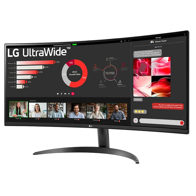 Монитор 34'' LG 34WR50QC UltraWide 3440×1440 21:9 VA 100ГЦ (2HDMI+DP) Curved Black 2