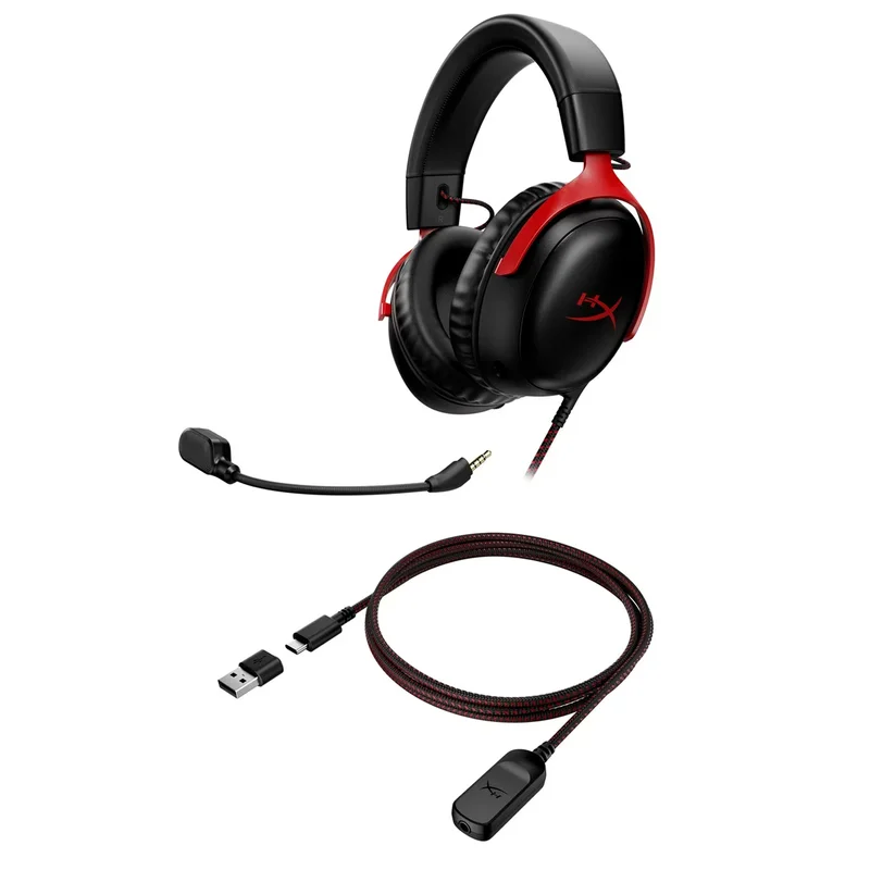 Игровая гарнитура HyperX Cloud III, Black/Red (727A9AA) 5
