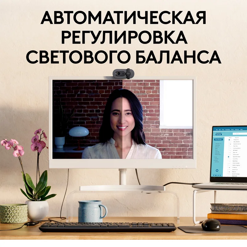 Web Камера Logitech BRIO 100, FHD, Graphite 3