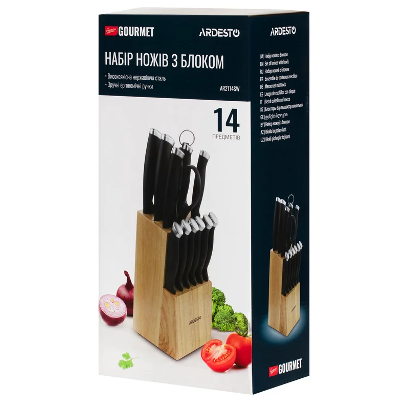 Набор ножей 14 пр. Gemini Gourmet Ardesto AR2114SW 12