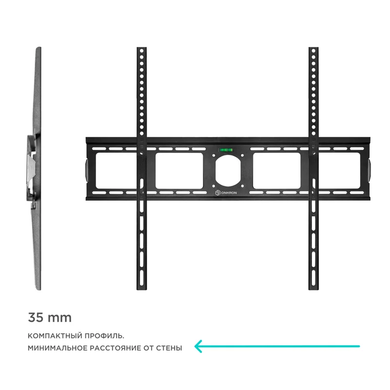 Кронштейн для ТВ 55"-100" фиксированный, ONKRON, макс 75, (UF4-B) 3