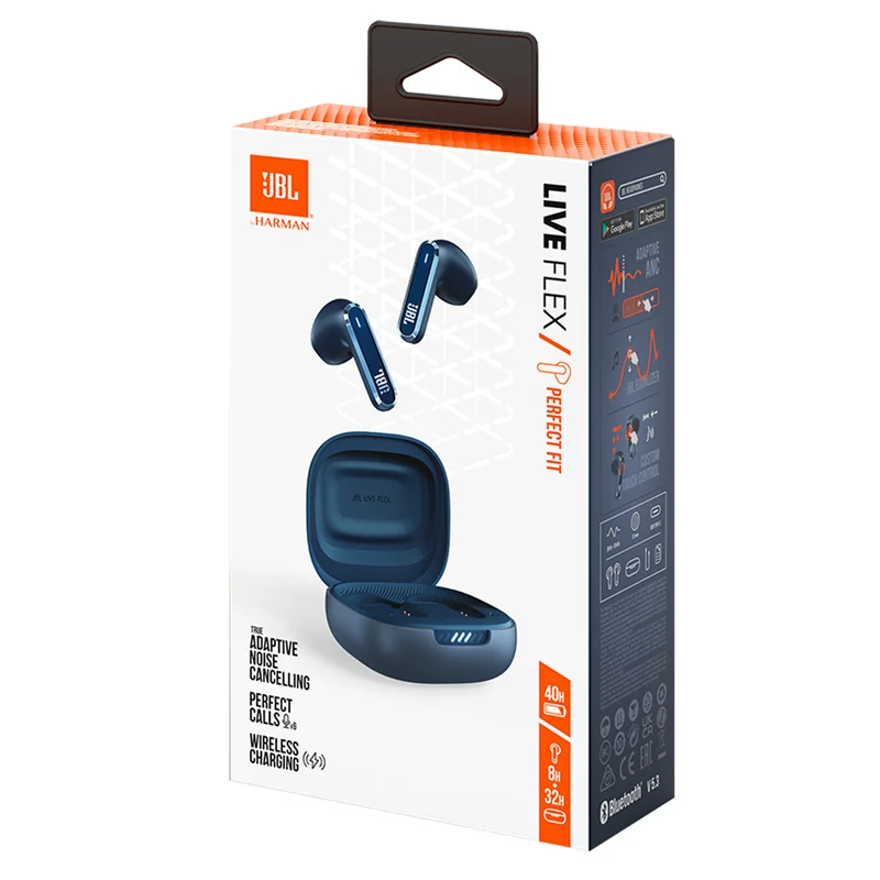 Наушники вставные JBL Live Flex TWS Bluetooth Headphones Blue 10