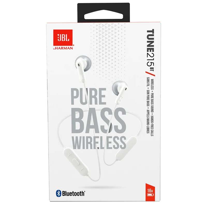 Наушники вставные JBL Tune 215 Bluetooth Wireless Headphones White 6