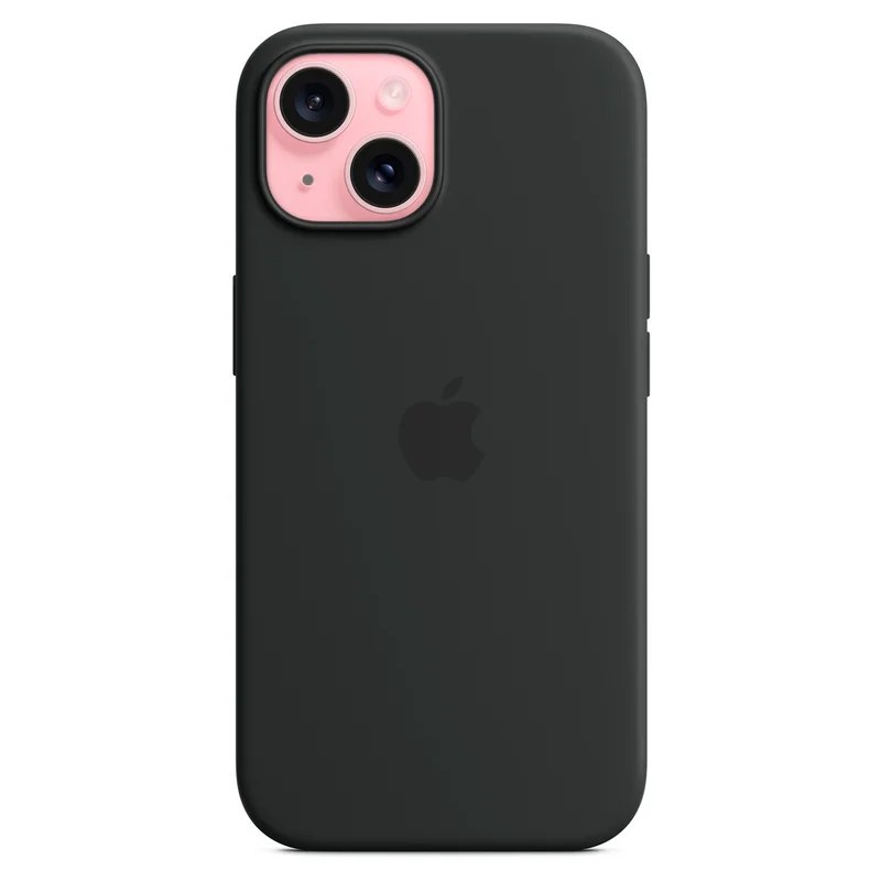Чехол для iPhone 15, Silicone Case with MagSafe, Black (MT0J3ZM/A) 2