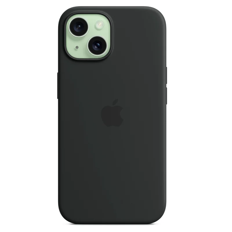 Чехол для iPhone 15, Silicone Case with MagSafe, Black (MT0J3ZM/A) 4