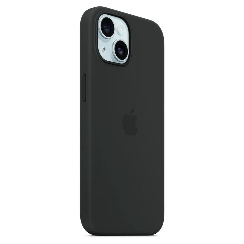 Чехол для iPhone 15, Silicone Case with MagSafe, Black (MT0J3ZM/A) 6