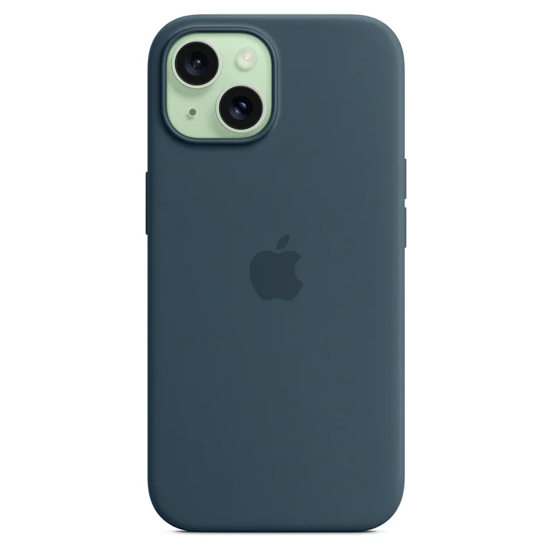 Чехол для iPhone 15, Silicone Case with MagSafe, Storm Blue (MT0N3ZM/A) 4
