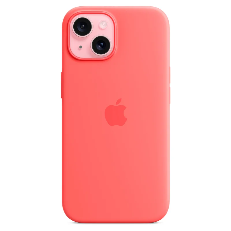 Чехол для iPhone 15, Silicone Case with MagSafe, Guava (MT0V3ZM/A) 2