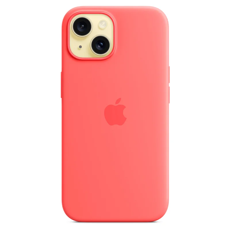 Чехол для iPhone 15, Silicone Case with MagSafe, Guava (MT0V3ZM/A) 4