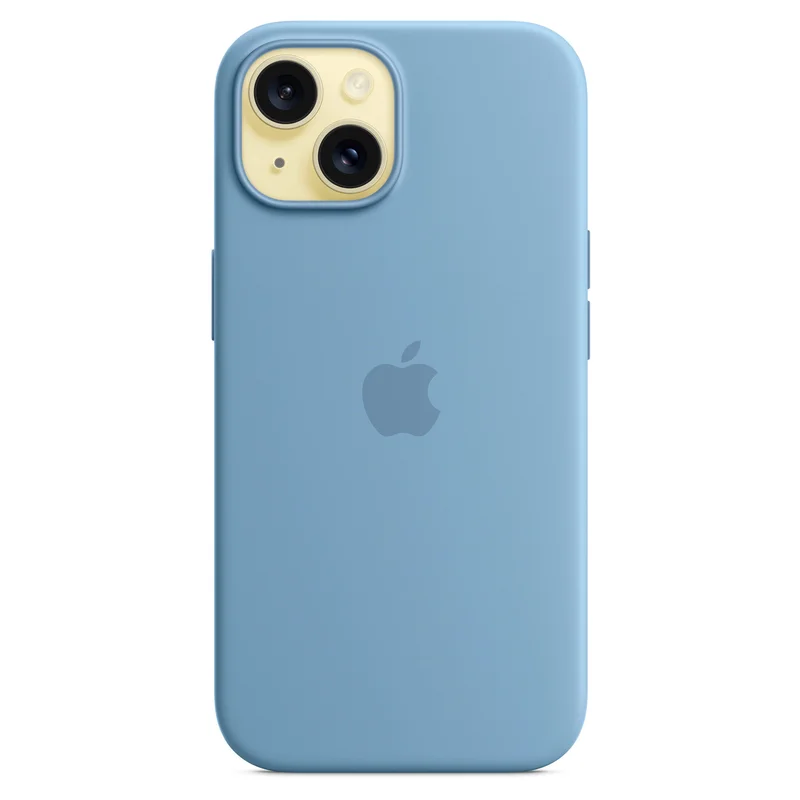 Чехол для iPhone 15, Silicone Case with MagSafe, Winter Blue (MT0Y3ZM/A) 3