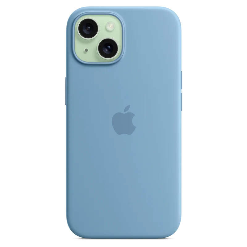 Чехол для iPhone 15, Silicone Case with MagSafe, Winter Blue (MT0Y3ZM/A) 4
