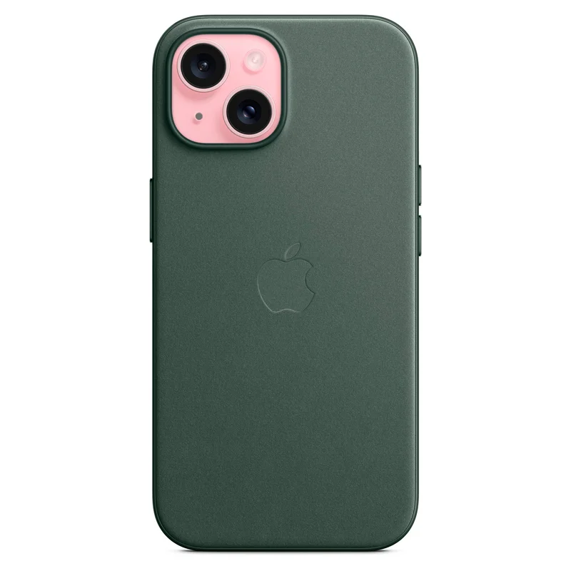 Чехол для iPhone 15 FineWoven Case with MagSafe, Evergreen (MT3J3ZM/A) 2