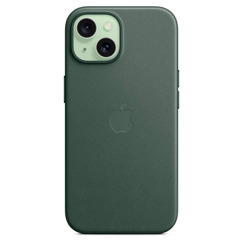 Чехол для iPhone 15 FineWoven Case with MagSafe, Evergreen (MT3J3ZM/A) 4