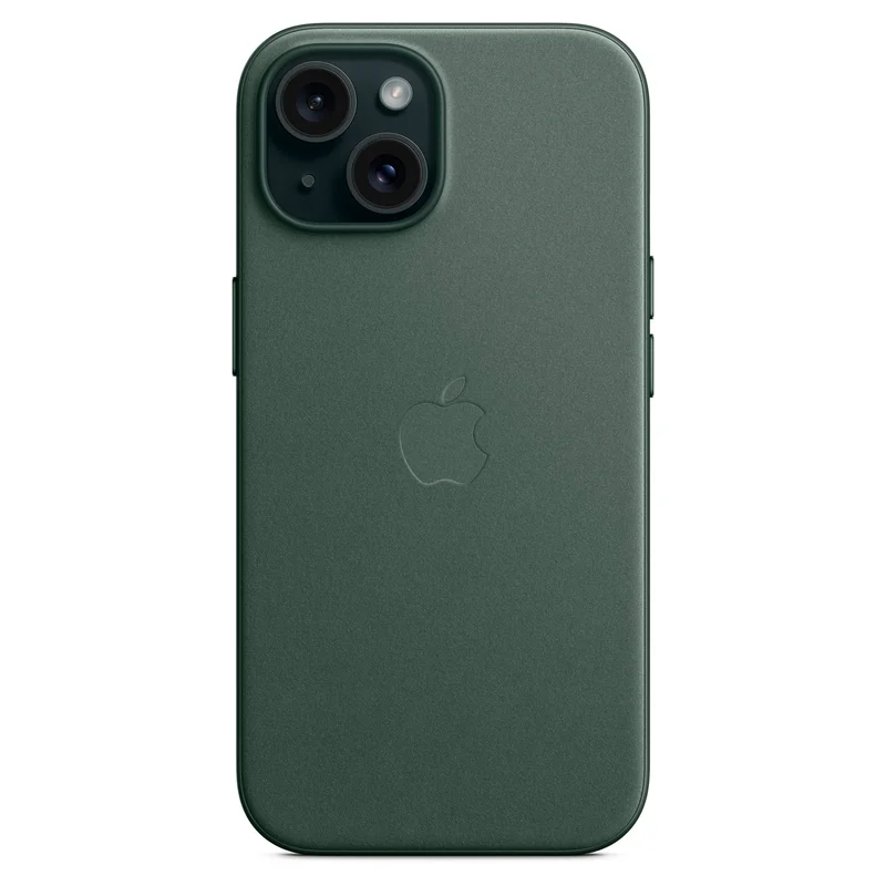 Чехол для iPhone 15 FineWoven Case with MagSafe, Evergreen (MT3J3ZM/A) 5