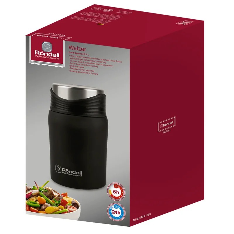 Термос для еды 0,7л Walzer Rondell RDS-1303 4