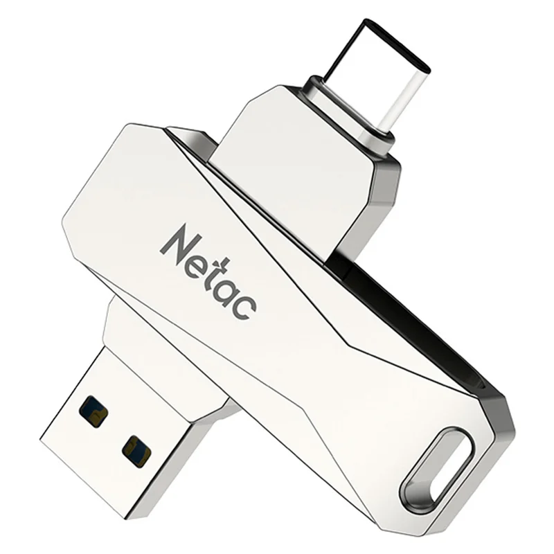 Флеш накопитель USB 3.0+TypeC 256GB Netac U782C 2