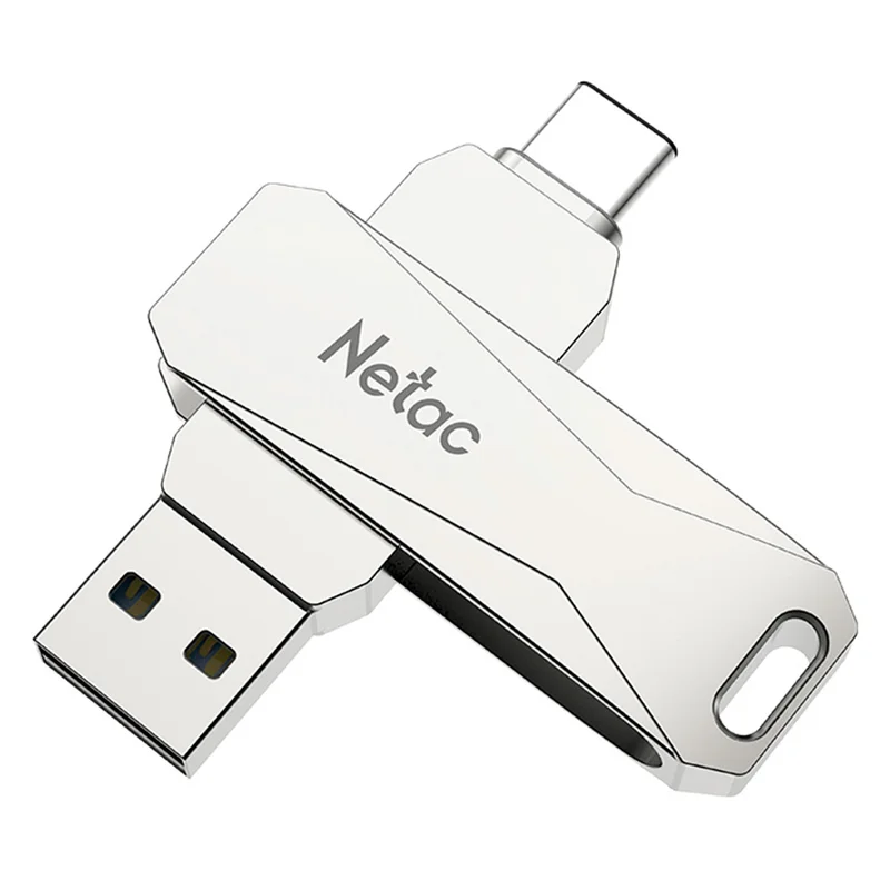 Флеш накопитель USB 3.0+TypeC 256GB Netac U782C 4