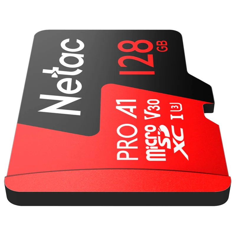 Карта памяти MicroSD 128GB Netac P500 Extreme Pro 100MB/s Class 10, + SD Adapter 3