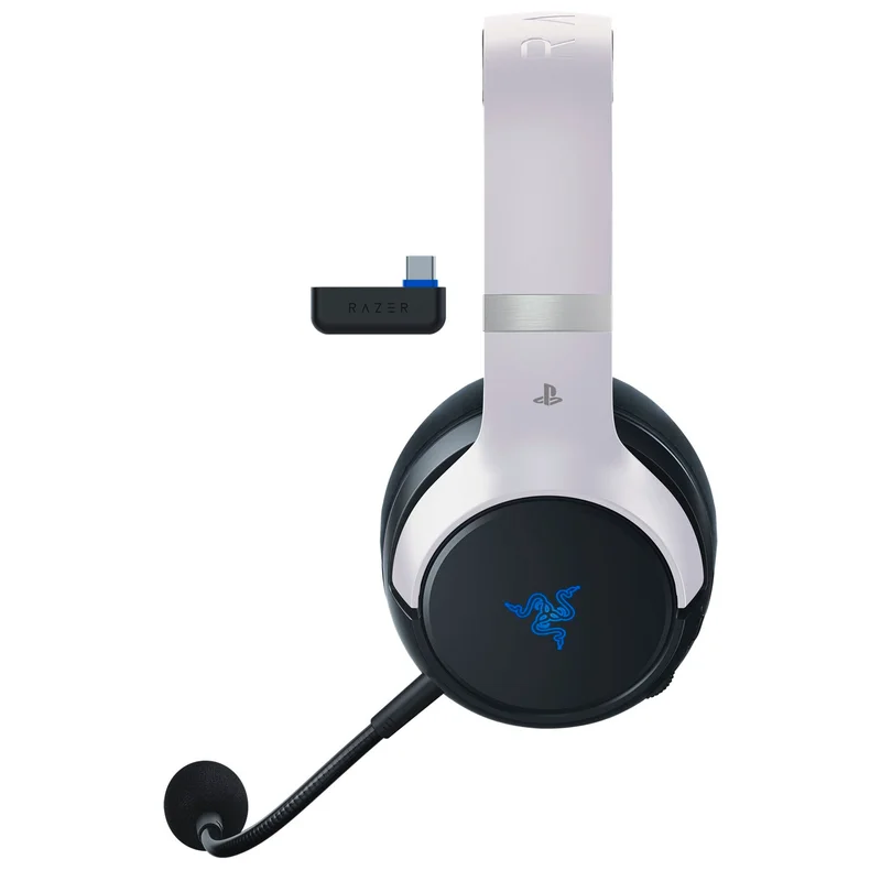 Игровая гарнитура беспроводная Razer Kaira Pro HyperSpeed for PlayStation, White(RZ04-04030200-R3G1) 7
