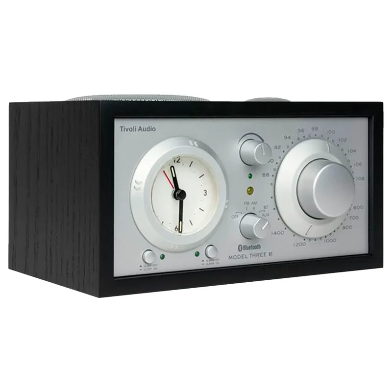 Радиоприемник с часами Tivoli Model Three BT, Черный 3