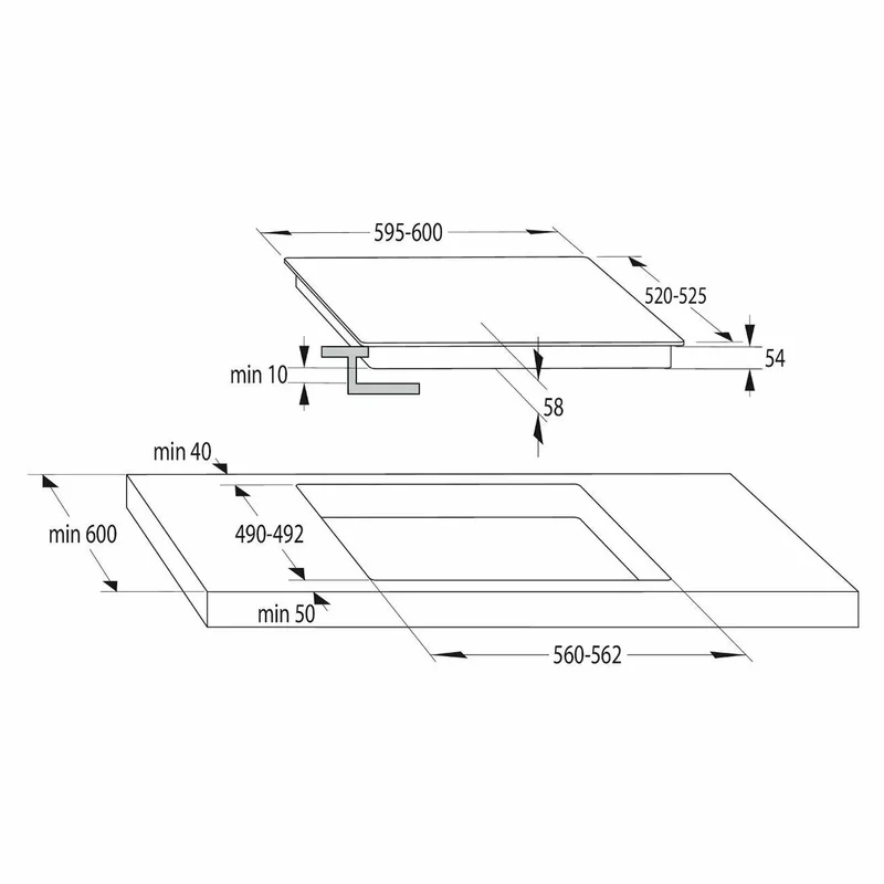Встраиваемая индукционная варочная панель Hisense HI6401BSC 6
