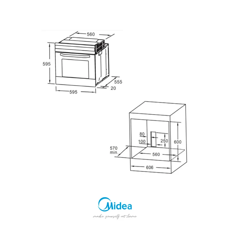 Встраиваемая духовка Midea MO67000 GB 4