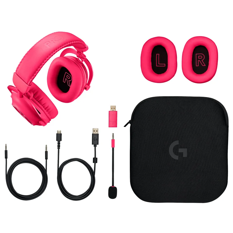 Игровая гарнитура беспроводная Logitech G Pro X 2 Wireless, Pink (981-001275) 6