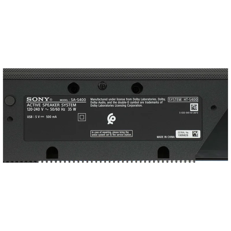 Саундбар SONY HT-S400 6